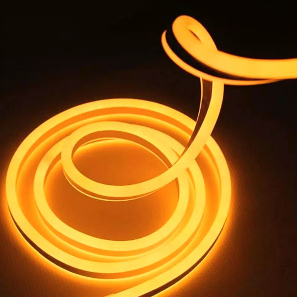 Manguera Luz Led Neon Doble Vista 10 Metros Luz Cálida brillante