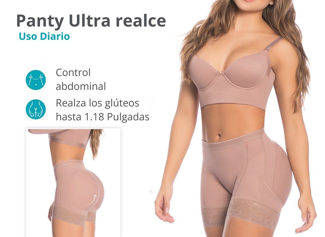  Fajas Colombianas Shorts Levanta Cola Reductoras Control Abdominal Levanta Cola