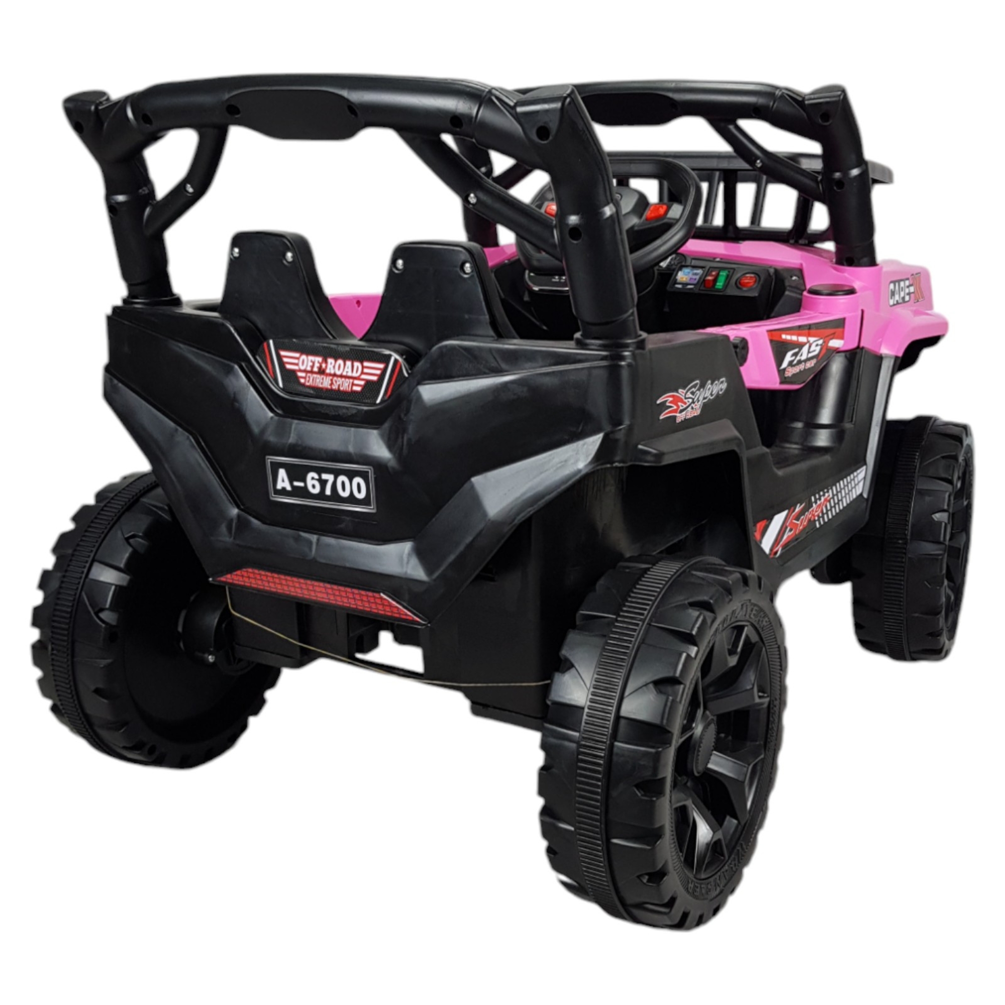 Montable Electrico Control Remoto 12v 4 Motores Musica Luz y Sonido  - Rosa