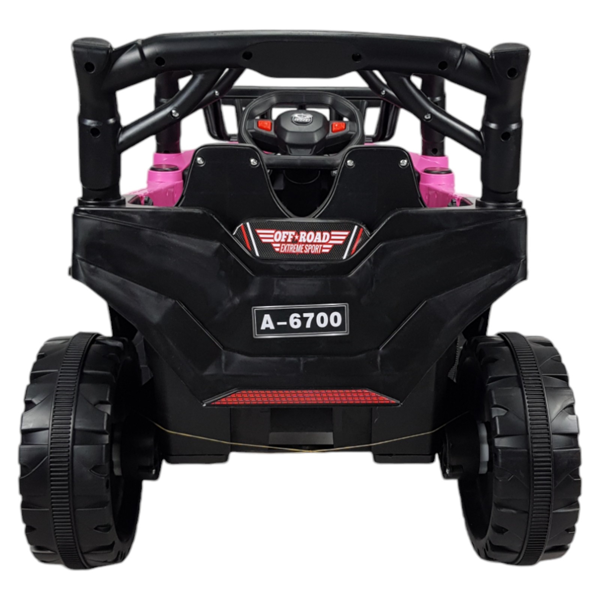 Montable Electrico Control Remoto 12v 4 Motores Musica Luz y Sonido  - Rosa