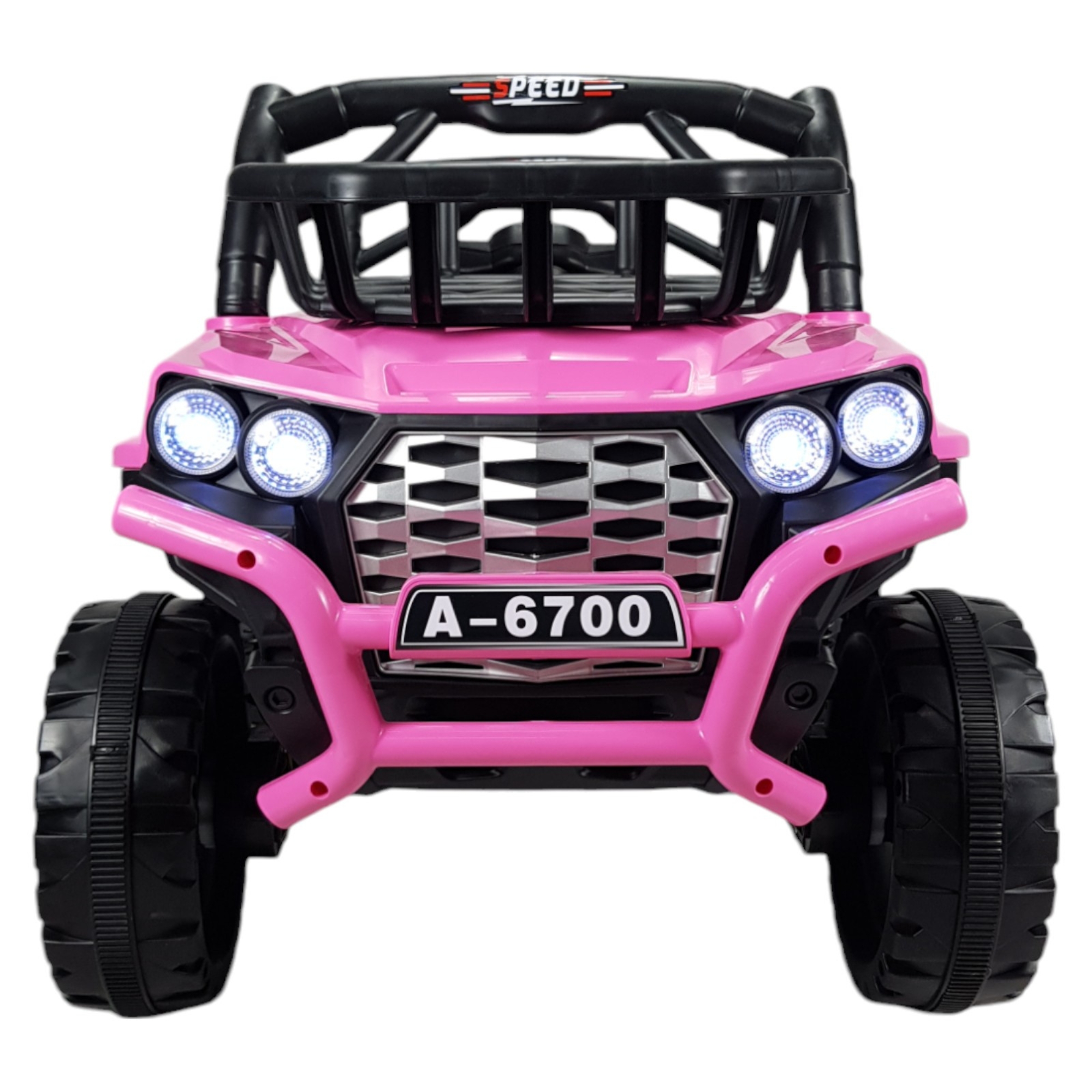 Montable Electrico Control Remoto 12v 4 Motores Musica Luz y Sonido  - Rosa