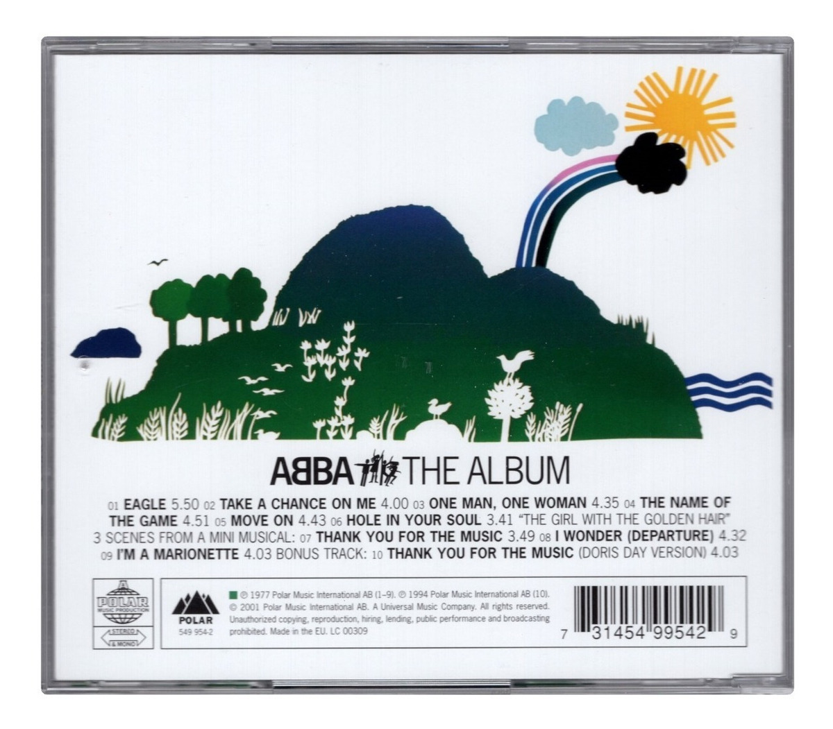 Abba  The Album  Disco Cd 10 Canciones