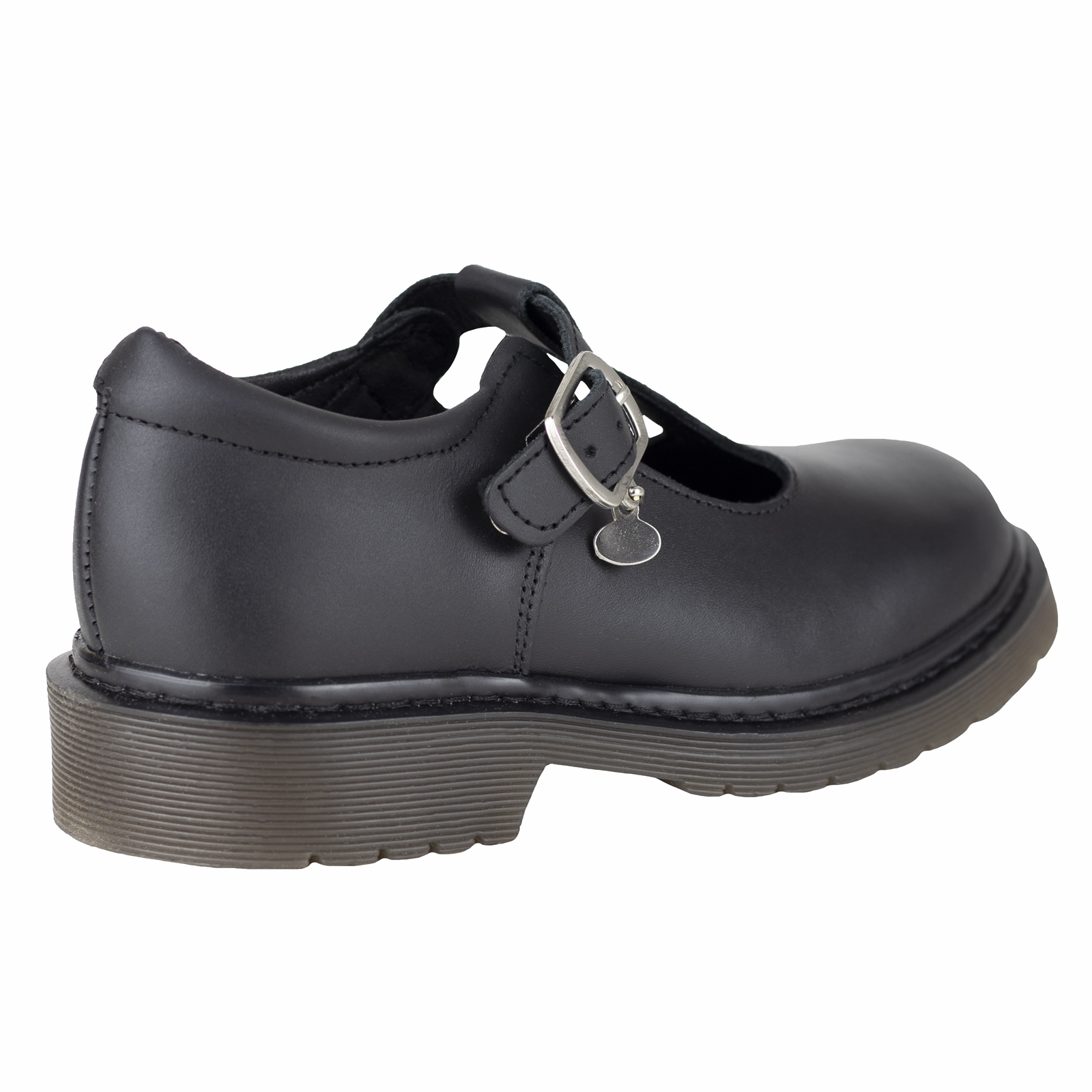 Zapato Escolar Niña Coqueta Piel 59000-a Negro Confort 22-25