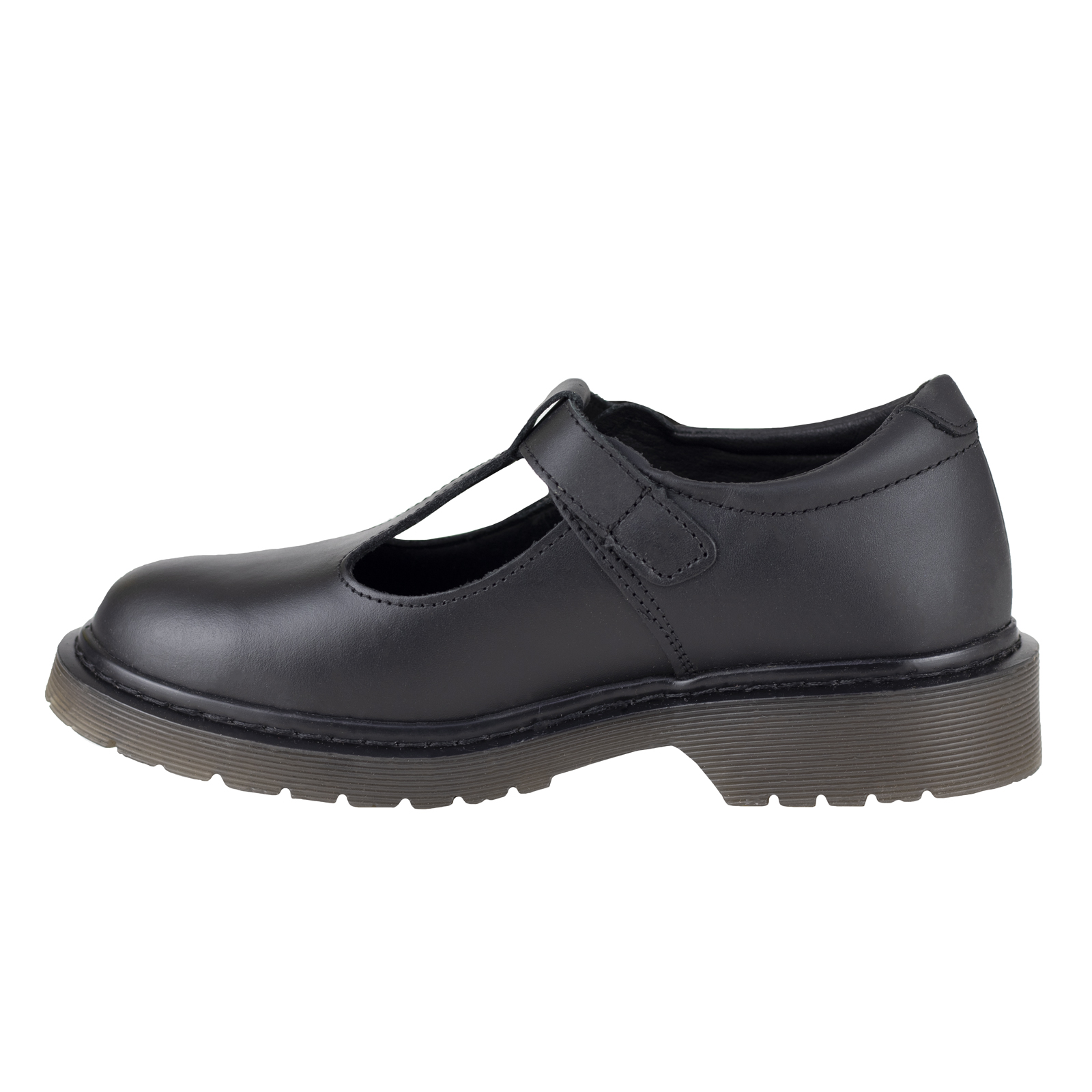 Zapato Escolar Niña Coqueta Piel 59000-a Negro Confort 22-25