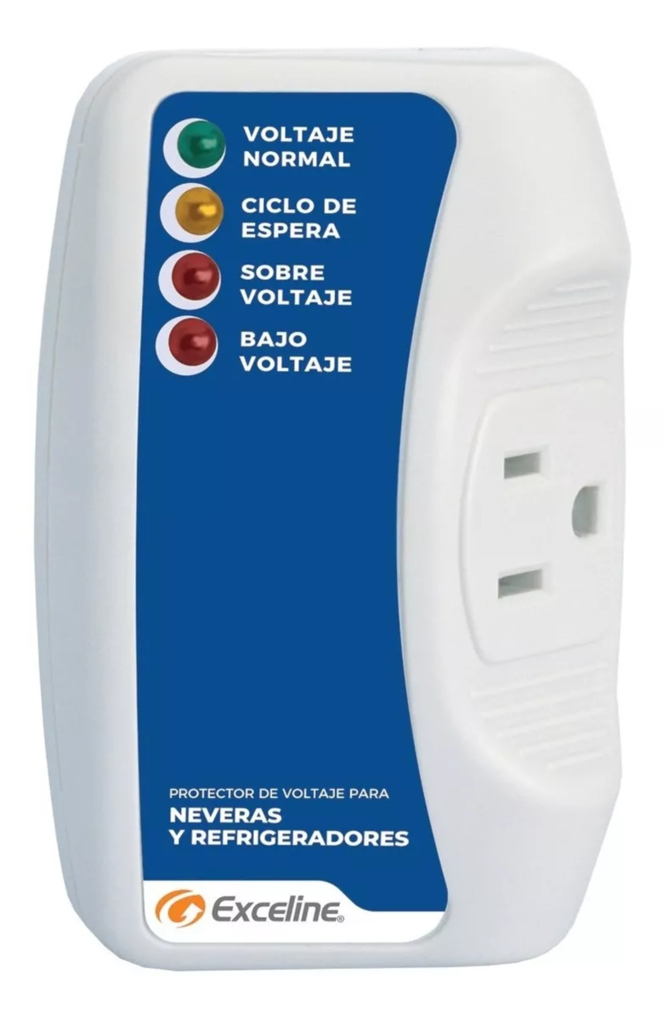 Exceline GSM-N Protector De Voltaje Para Refrigerador o enfriador doméstico Azul