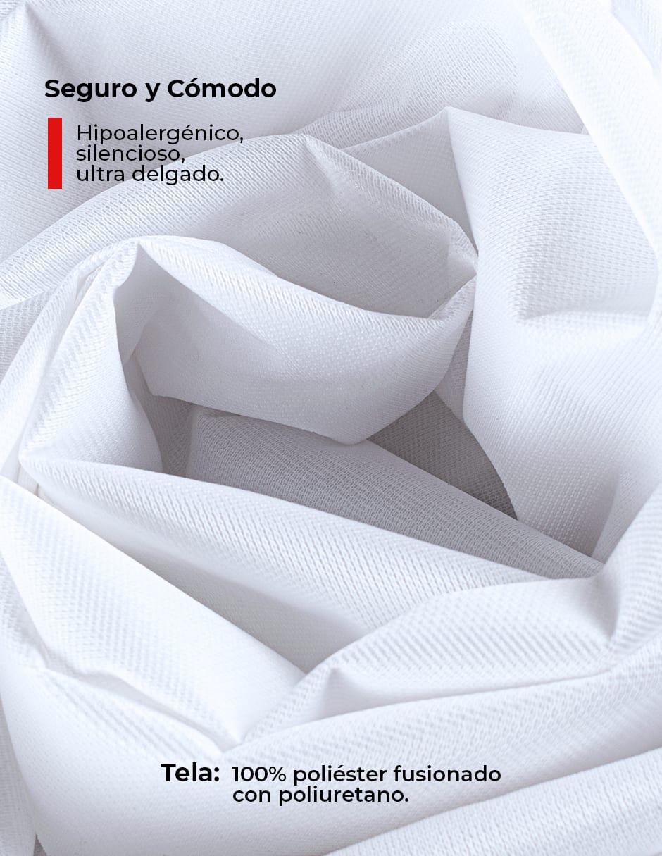 Cubre Colchón Individual Impermeable Ultra Delgado