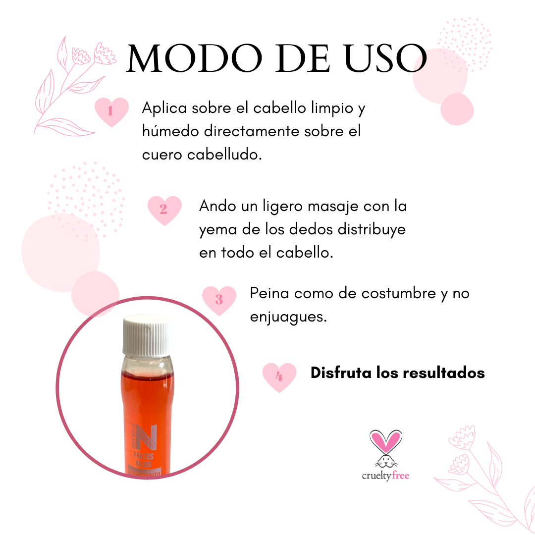 Nefertiti Ampolletas Tratamiento Capilar Intensivo Frutos rojos 10 x 20ml