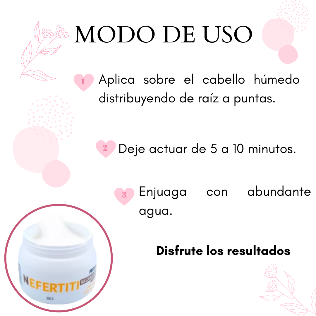 Nefertiti Mascarilla Coco Protec Hair Cabello teñido 350g 