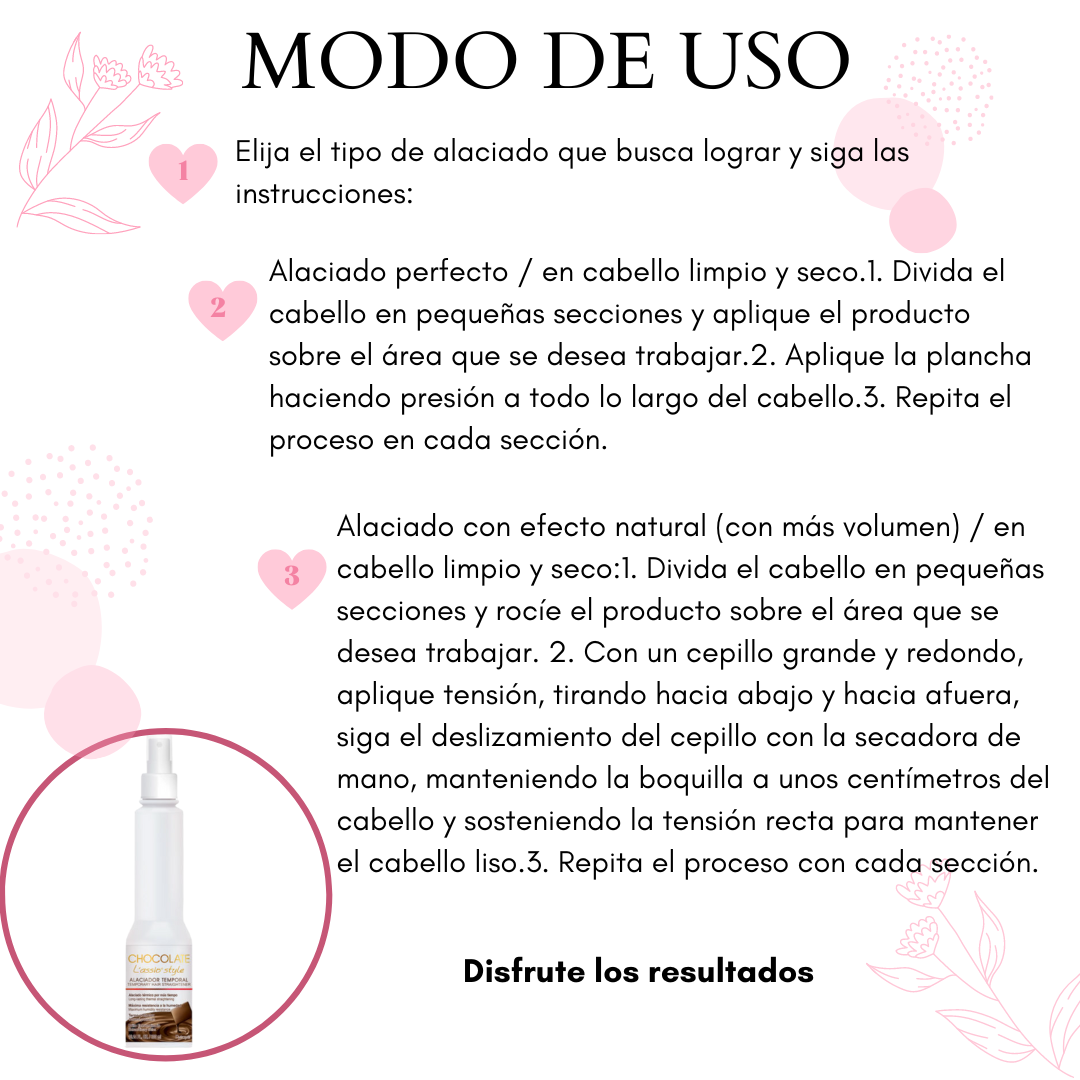 Chocolate Lassio Care Alaciador temporal 300ml 