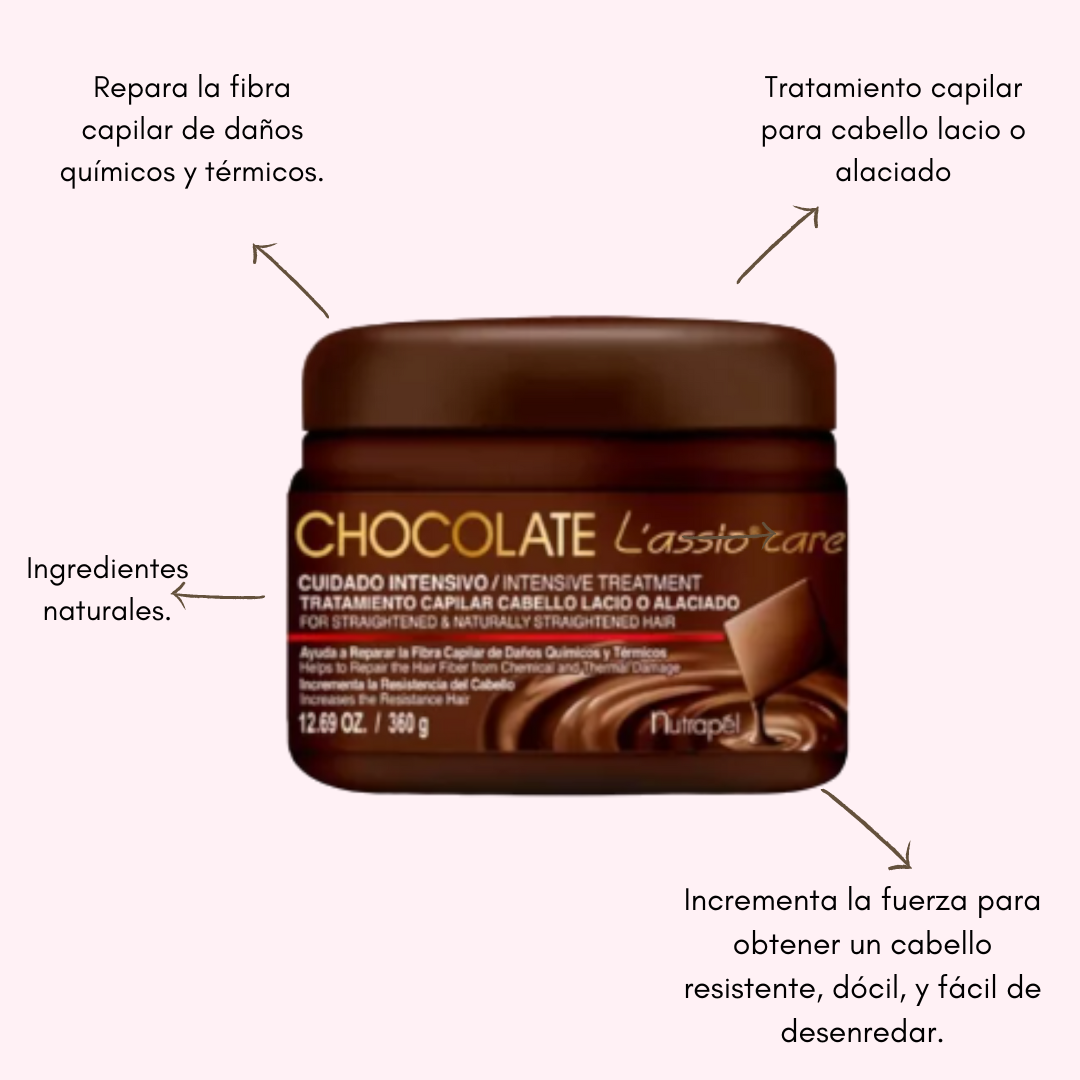 Nutrapel Chocolate Lassio Care Mascarilla 360g 