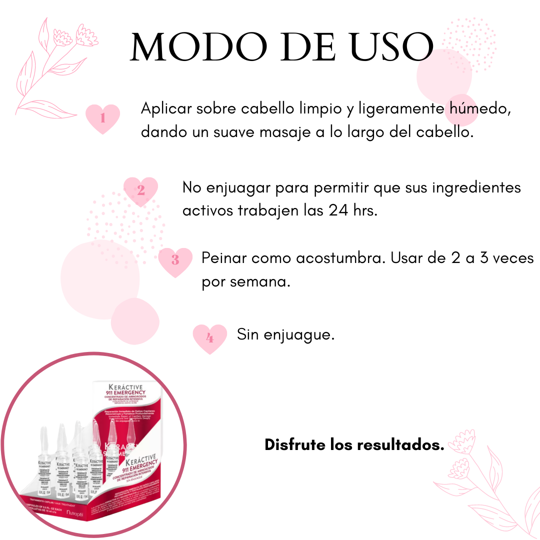 Nutrapel Keractive 911 Ampolletas 12x15ml - 1 Caja