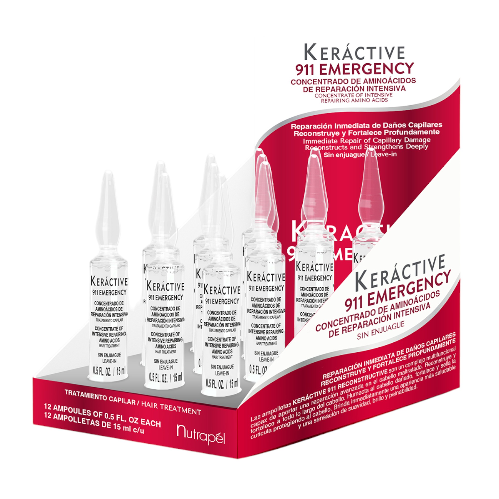 Nutrapel Keractive 911 Ampolletas 12x15ml - 1 Caja