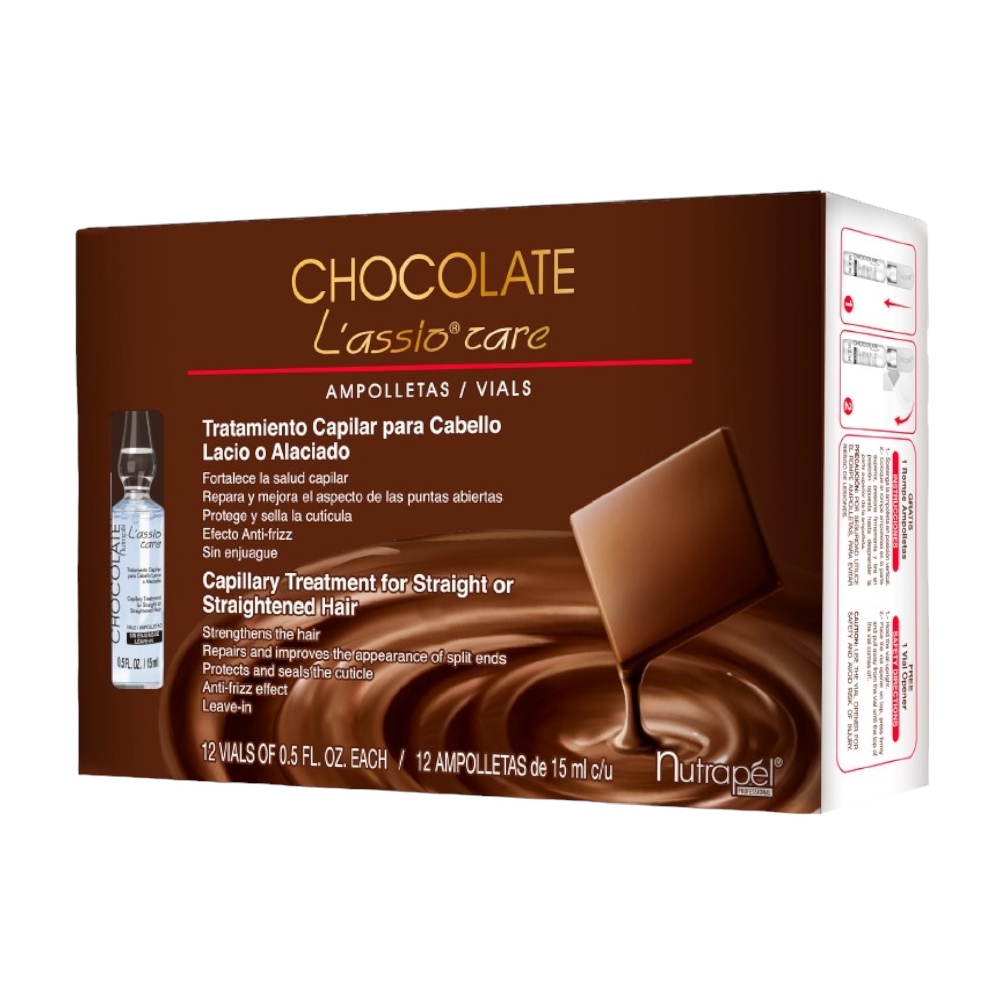 Nutrapel Chocolate Lassio Care Caja Ampolletas 12x15ml 