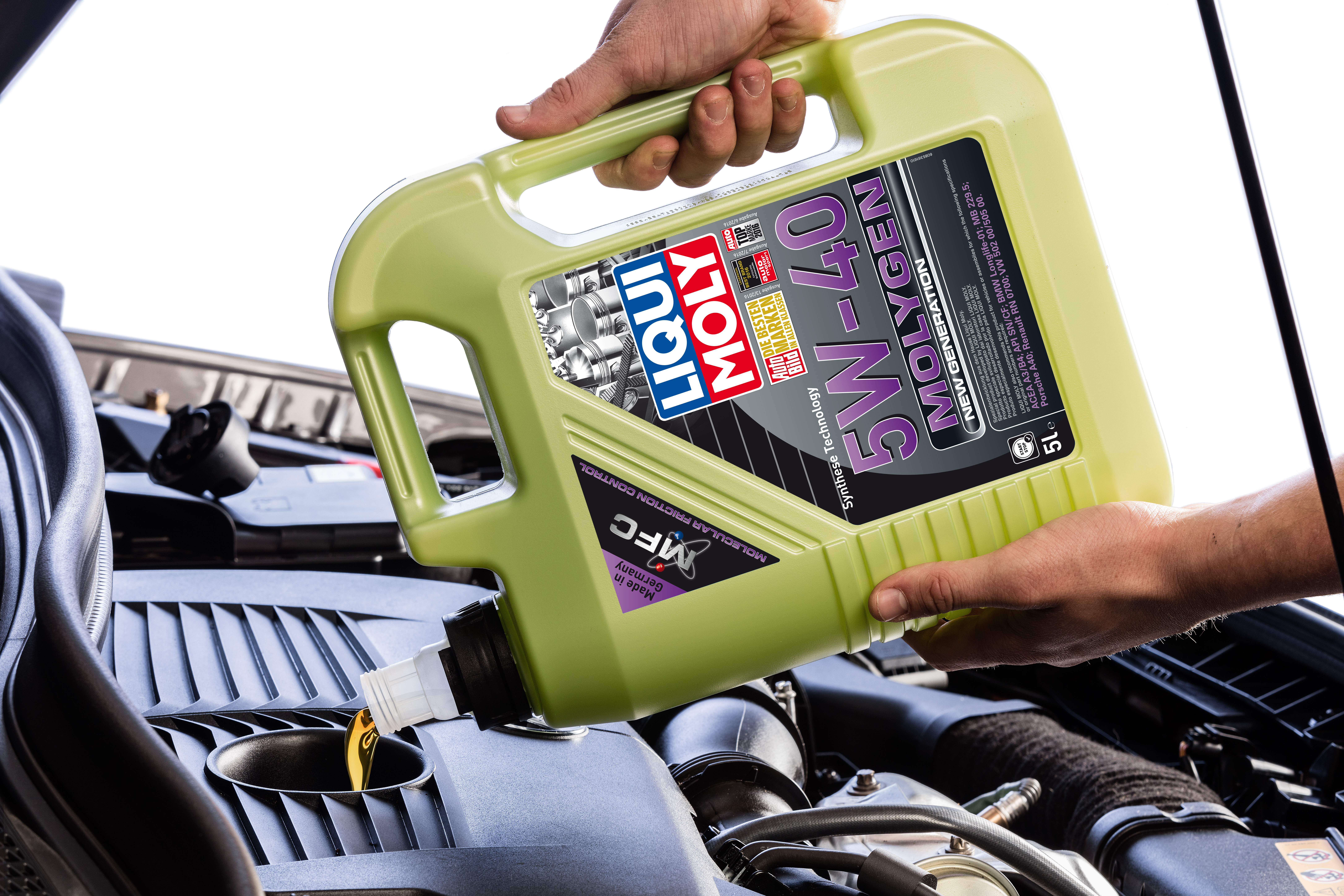 Kit de Afinación Aceite Sintético 5W40 para Motor Liqui Moly Molygen, + Microfibra de Regalo.