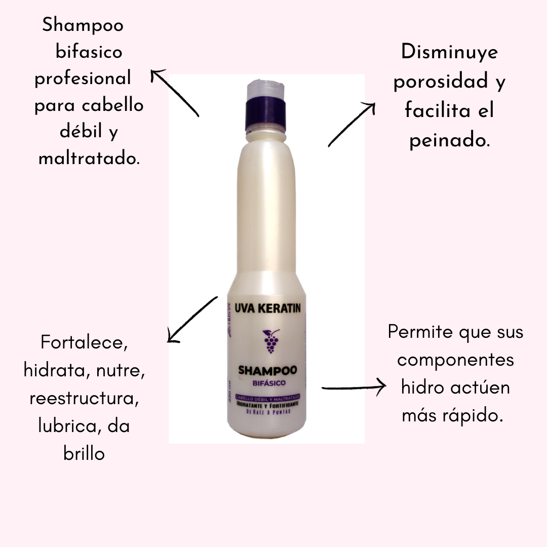 Estilista Shampoo Uva bifasico 330ml