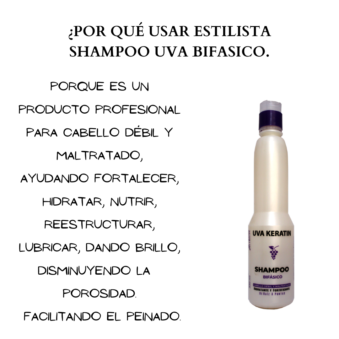Estilista Shampoo Uva bifasico 330ml