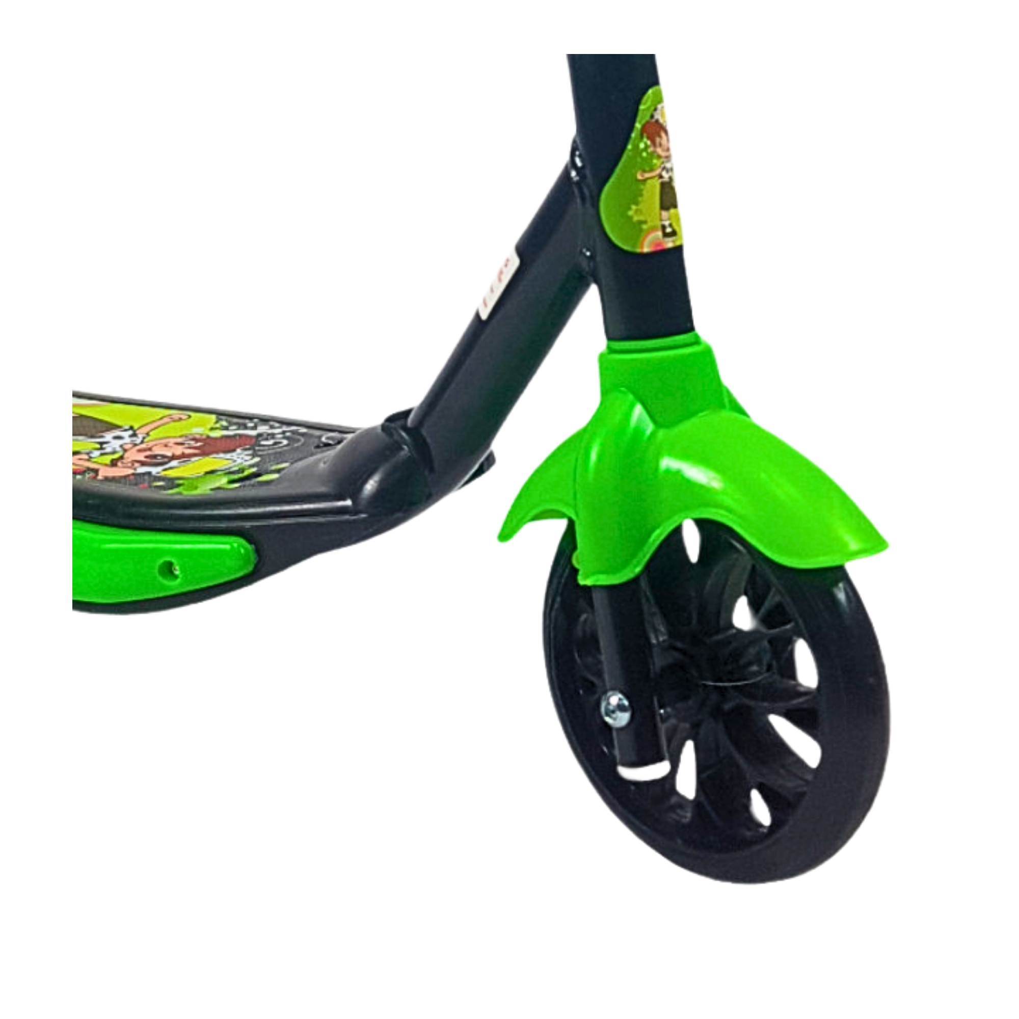 Scooter para Niños Patinete del Diablo Luces y Sonidos,Ajustable  - Verde