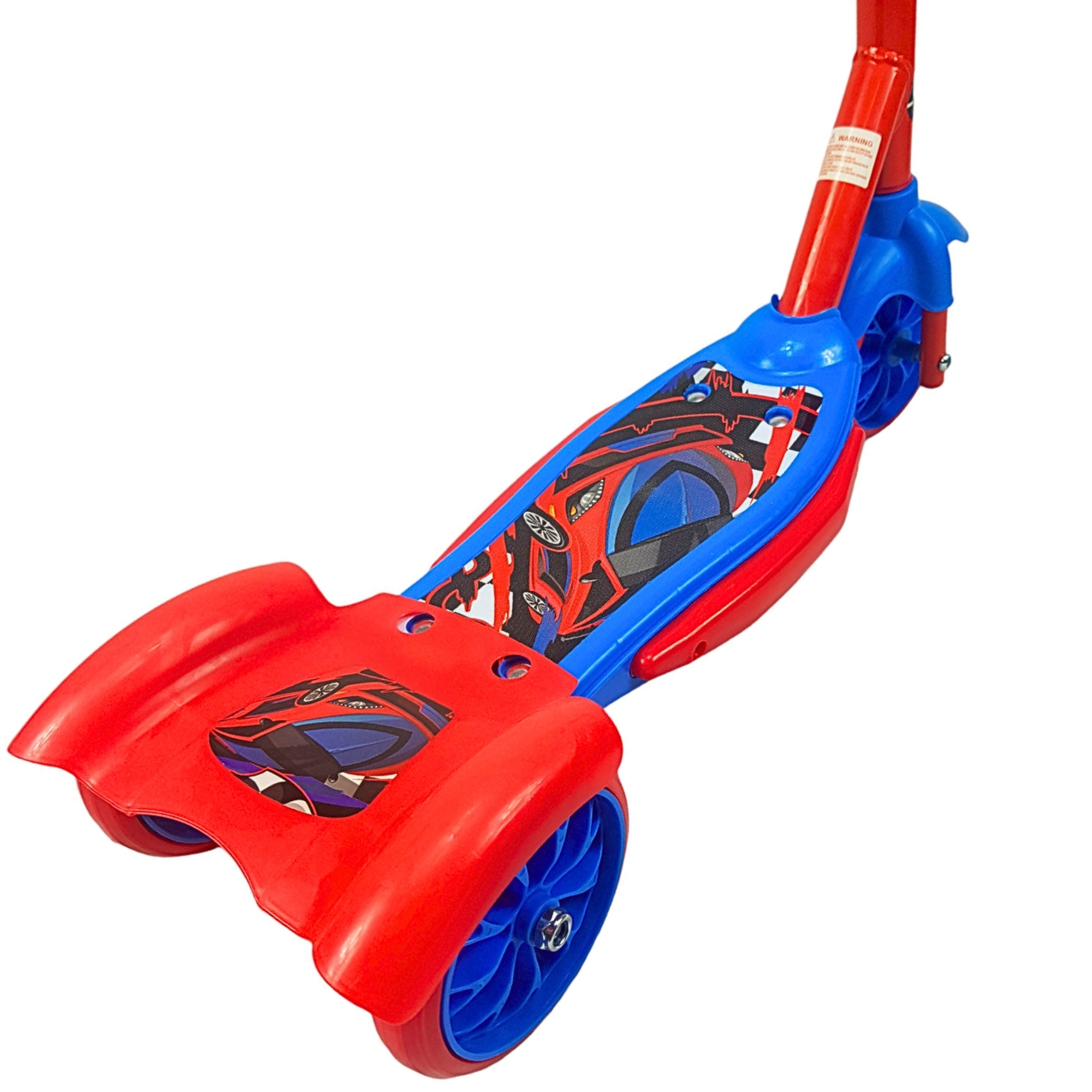 Scooter para Niños Patinete del Diablo Luces y Sonidos,Ajustable  - Rojo