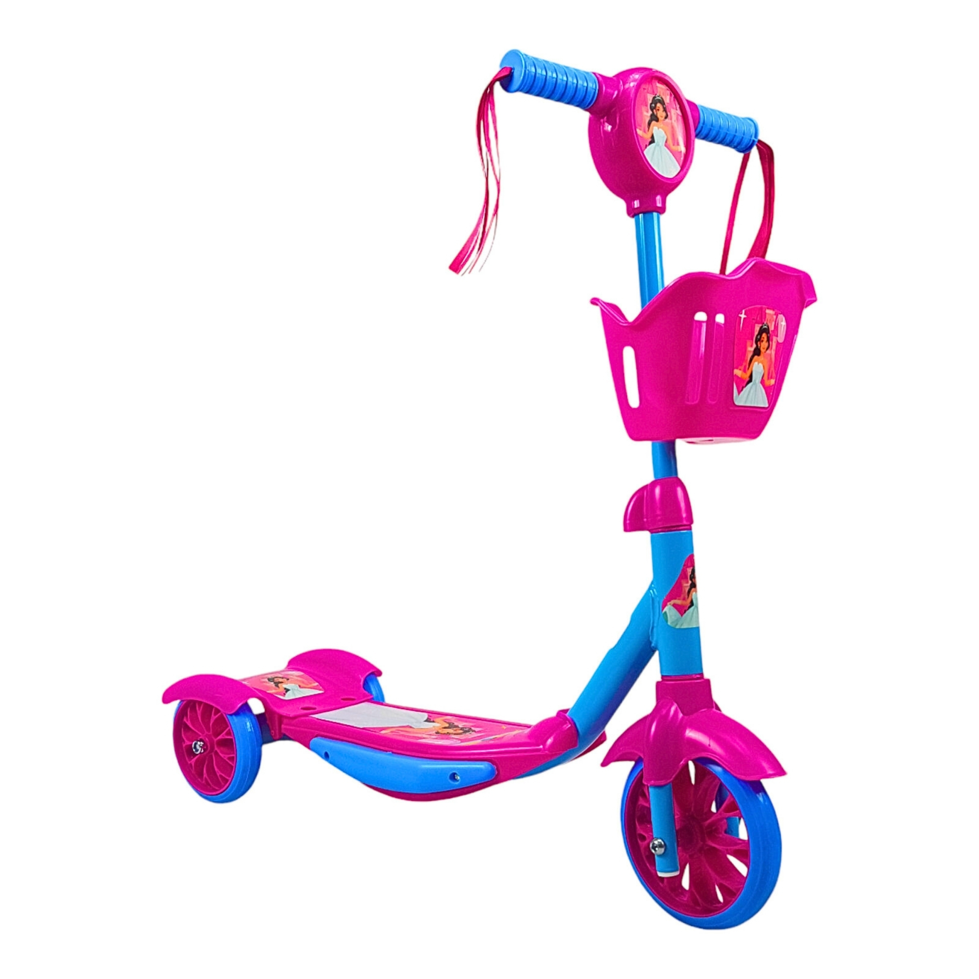 Scooter para Niños Patinete del Diablo Luces y Sonidos,Ajustable  - Rosa