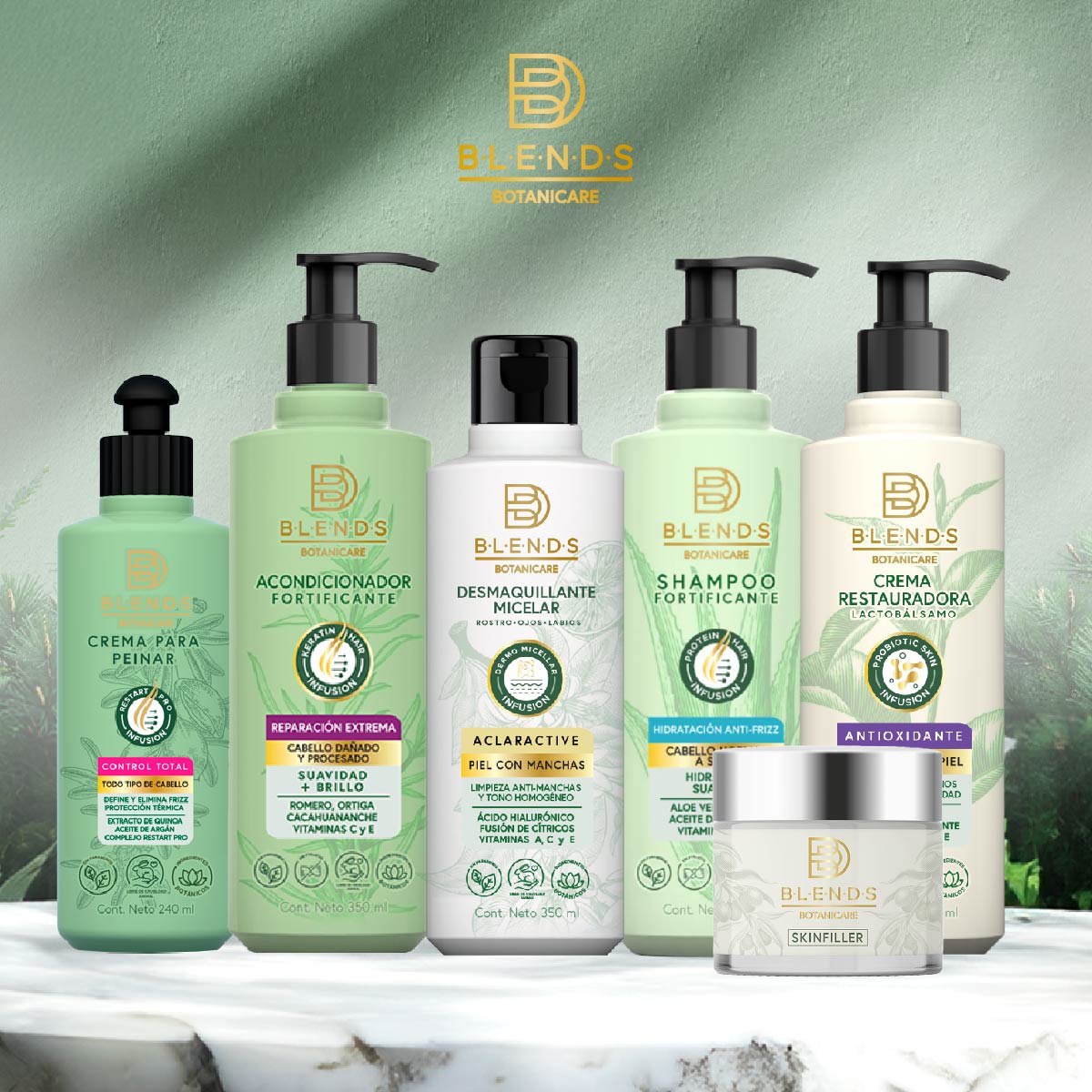 Crema Facial Aclaractive Blends Botanicare 50g