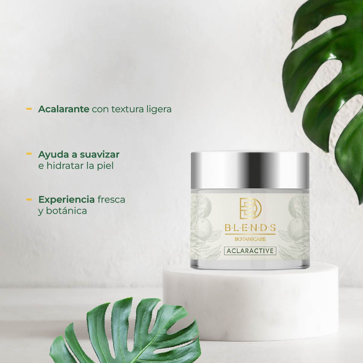 Crema Facial Aclaractive Blends Botanicare 50g