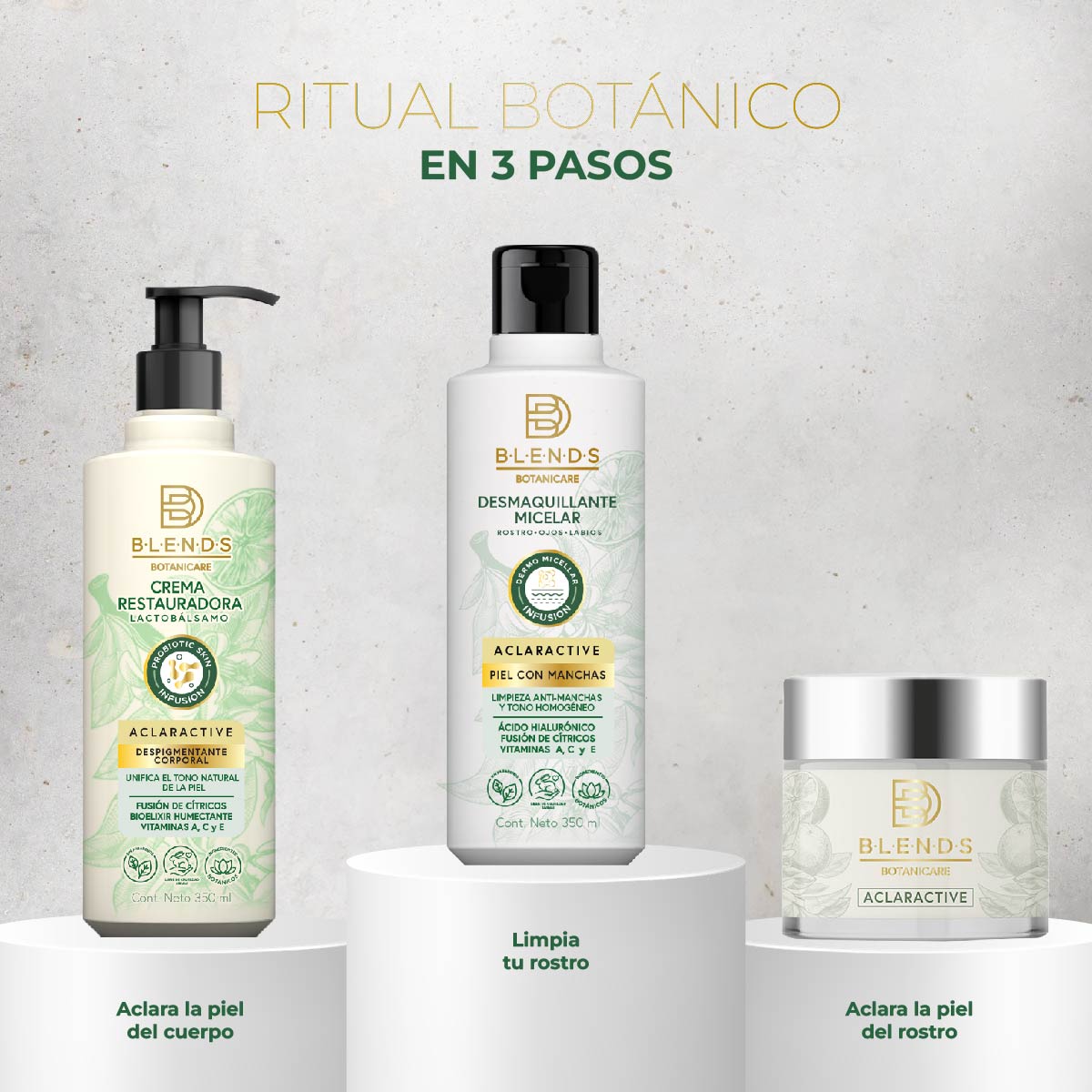 Crema Facial Aclaractive Blends Botanicare 50g