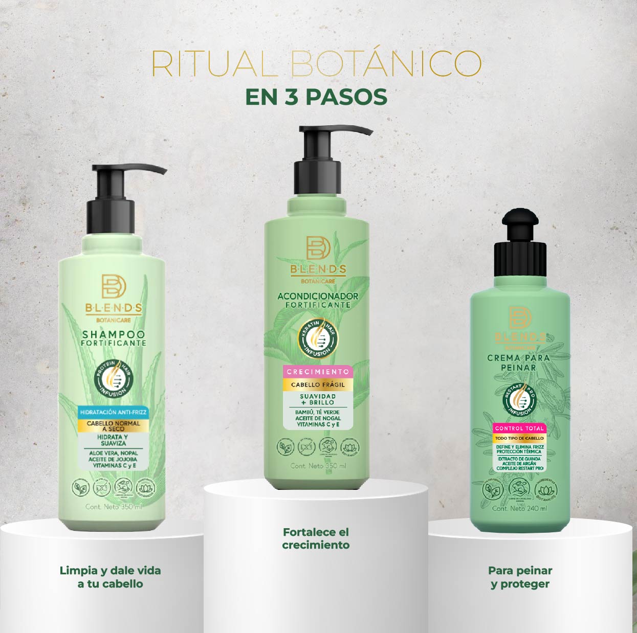 Acondicionador Fortificante Crecimiento Blends Botanicare 350ml