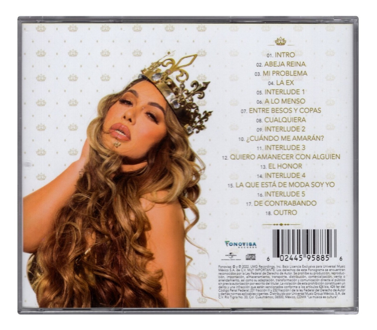 Chiquis Rivera Abeja Reina Disco Cd / 18 Canciones.