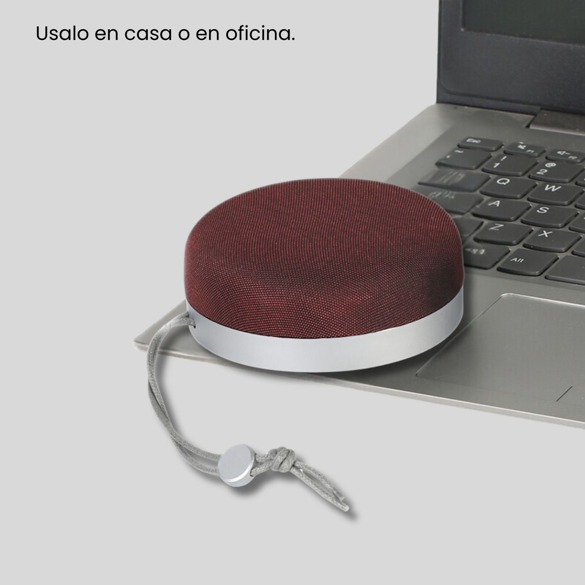 Bocina Altavoz Portátil Bluetooth Subwoofer D60 HiFi Sonido Envolvente 360 1200mAh COLOR VINOTINTO.