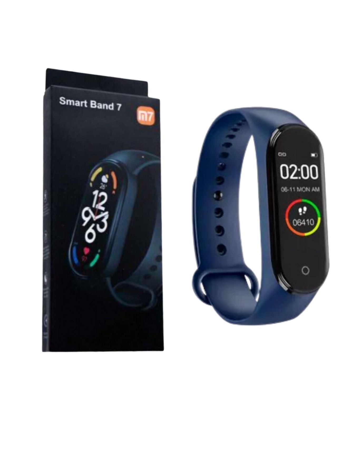 Reloj Deportivo  Smartband M7 Pulsera Bluetooth Funciones, Notificacion Unisex Color Azul.