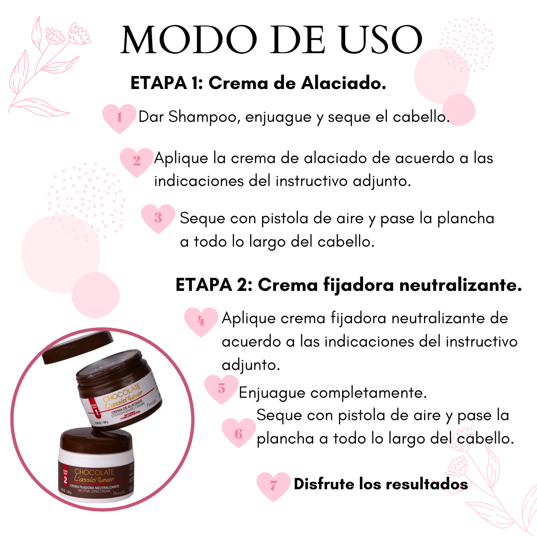 Alisado Permanente Nutrapel Chocolate Alaciado Planchado