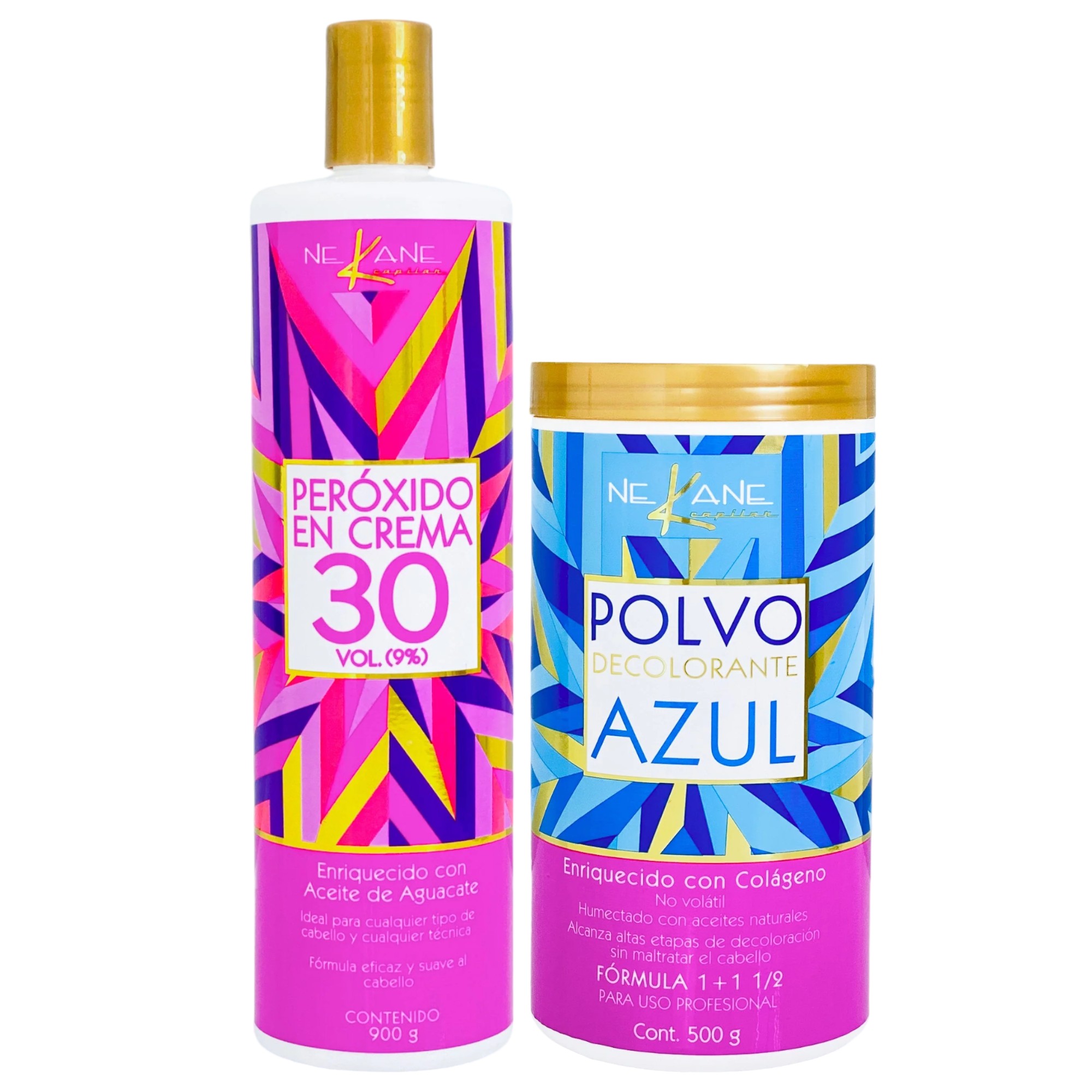 NEKANE Jgo Polvo Decolorante 500gr+ peroxido de 30 vol.