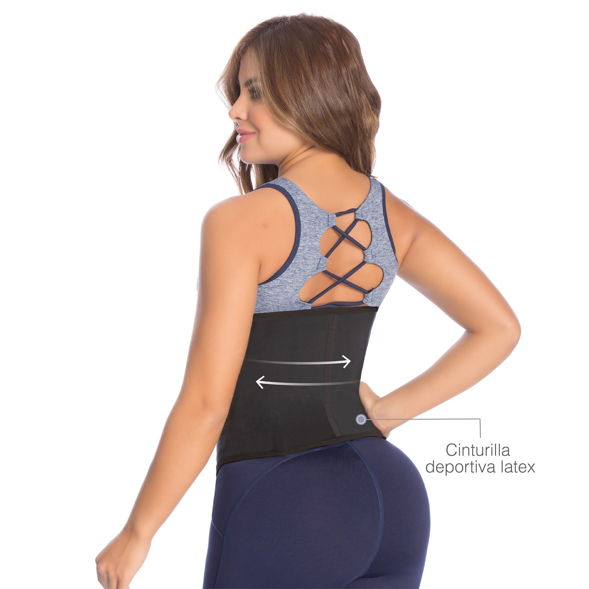 Cinturilla En Látex Faja Colombiana Deportiva  Reductora