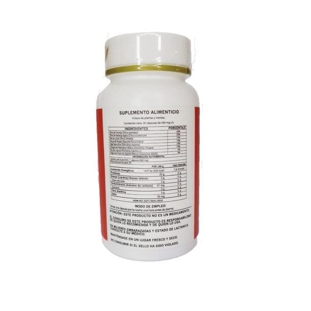  Suplemento Alimenticio Night Grss 30 Capsulas 500 mg c/u 