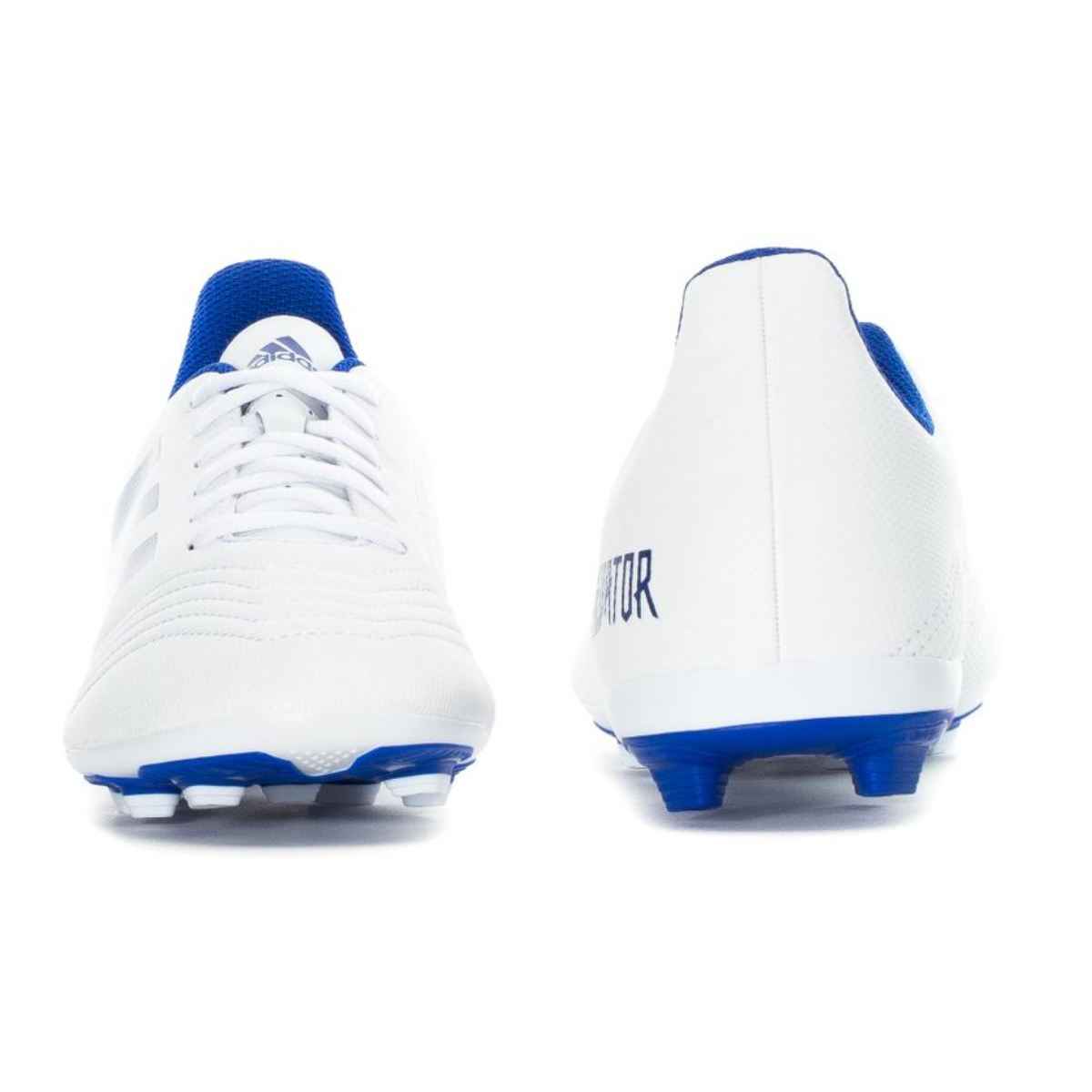 Zapato para futbol Adidas Predator 19.4 FXG niños Blanco/azul