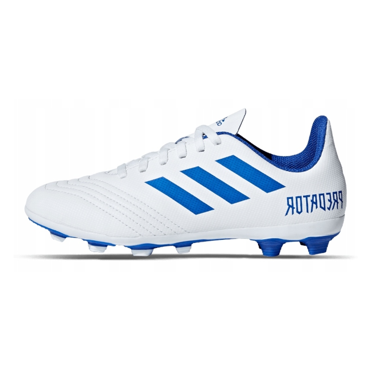Zapato para futbol Adidas Predator 19.4 FXG niños Blanco/azul