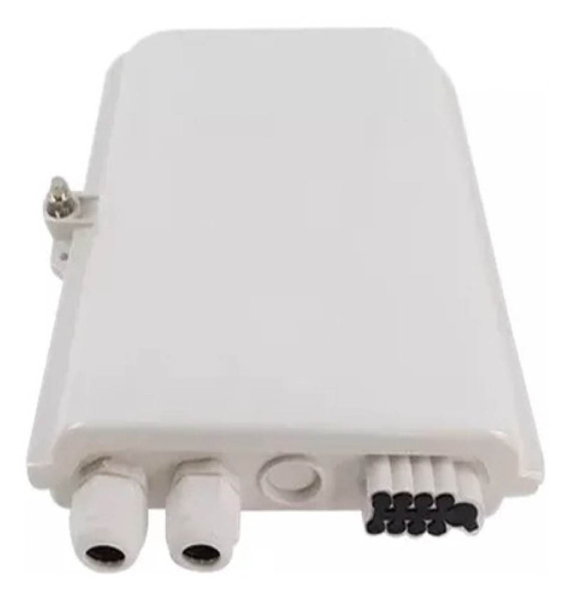 Caja De Distribución Ftth Para 8 Fibras Splitter 1x8 blanco