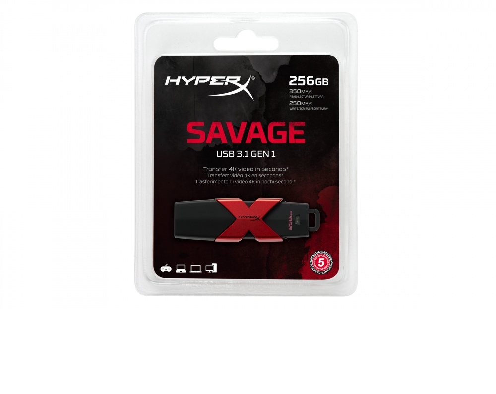 HYPERX  KINGSTON MEMORIA SAVAGE HXS3-256GB