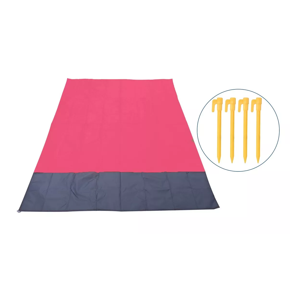 Tapete De Picnic Impermeable Acampar Playa Manta 210x200cm Rosa