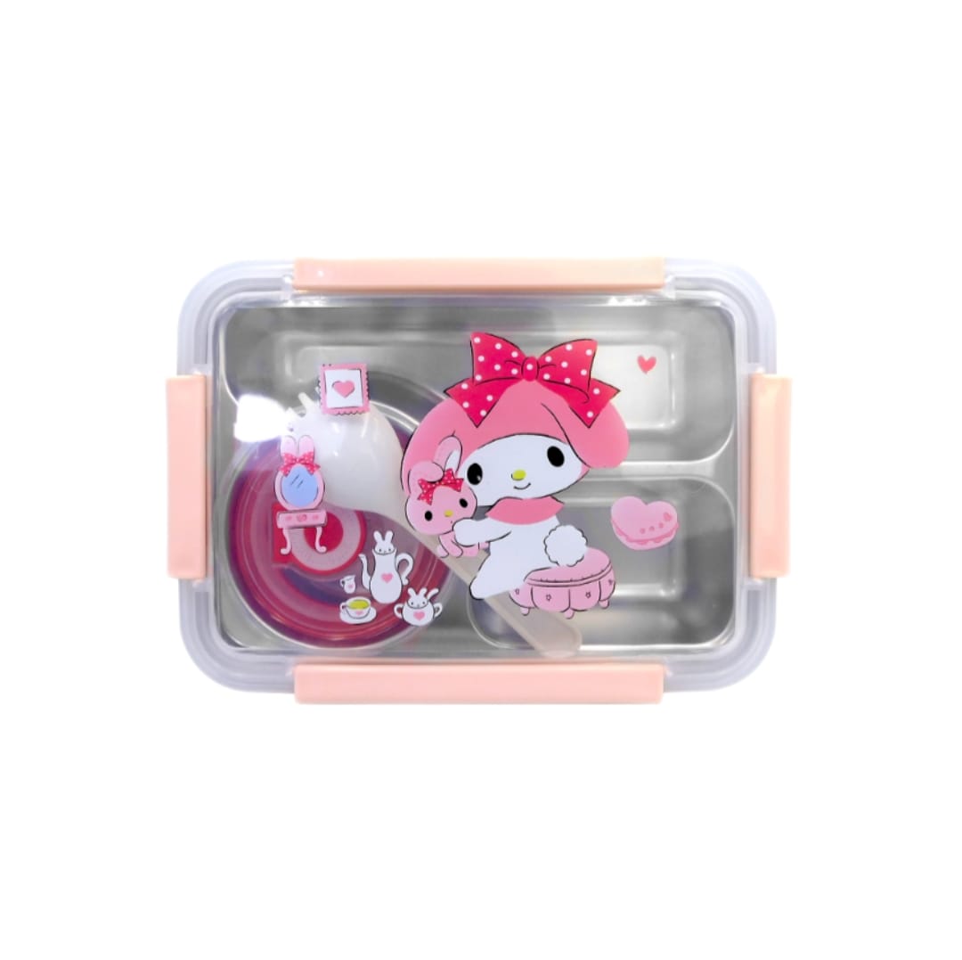 Fiambrera De Acero Diseño Melody Sanrio Contenedor de Alimentos