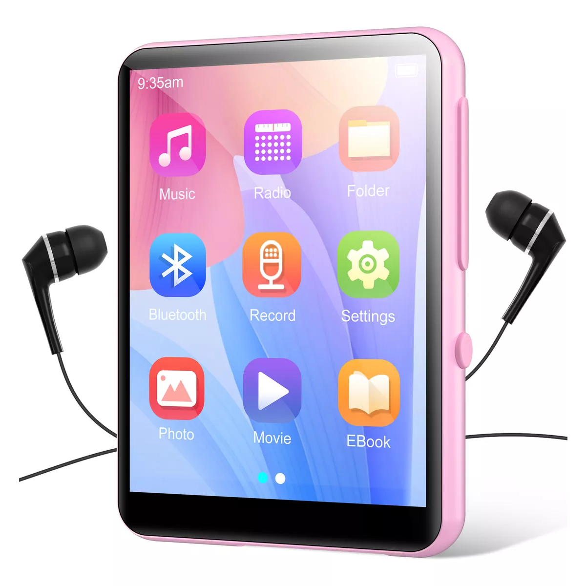 64gb Reproductor De Música Mp3 Mp4 Rosa Bluetooth Audífonos