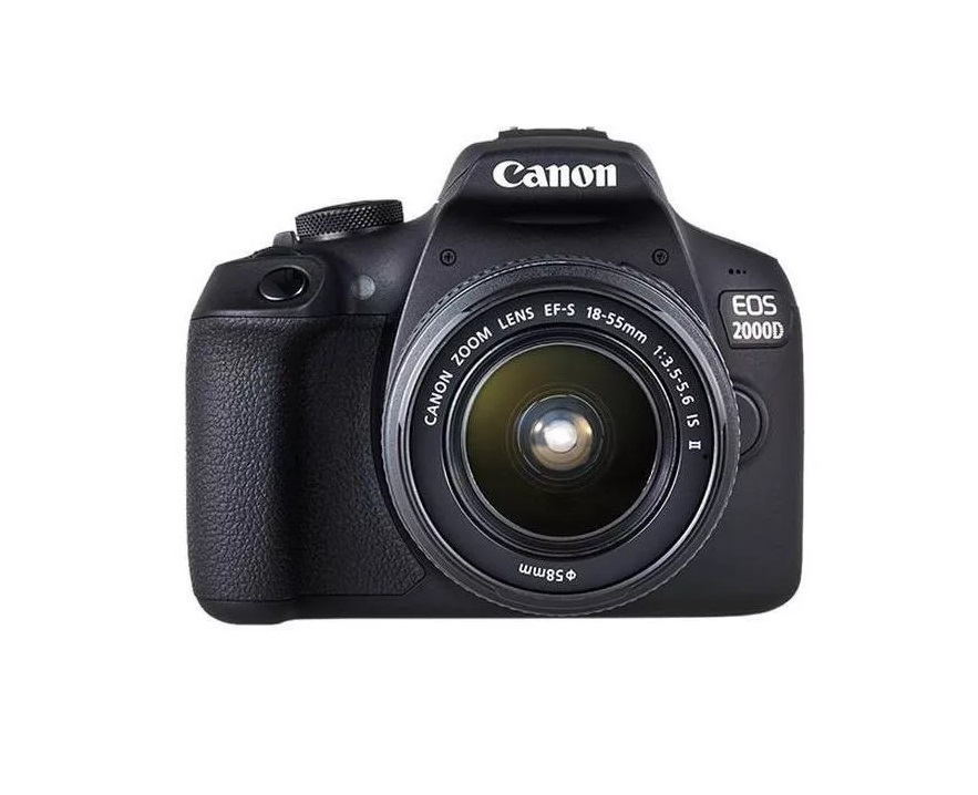 Cámara Digital Canon Modelo EOS 2000D Con Lente EF-S 18-55 mm f/3 1/2 ...