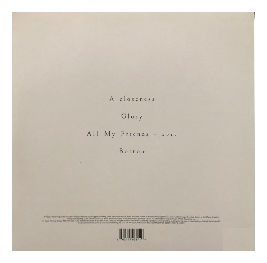 Dermot Kennedy Doves & Ravens Rsd Lp Vinyl / Transparente