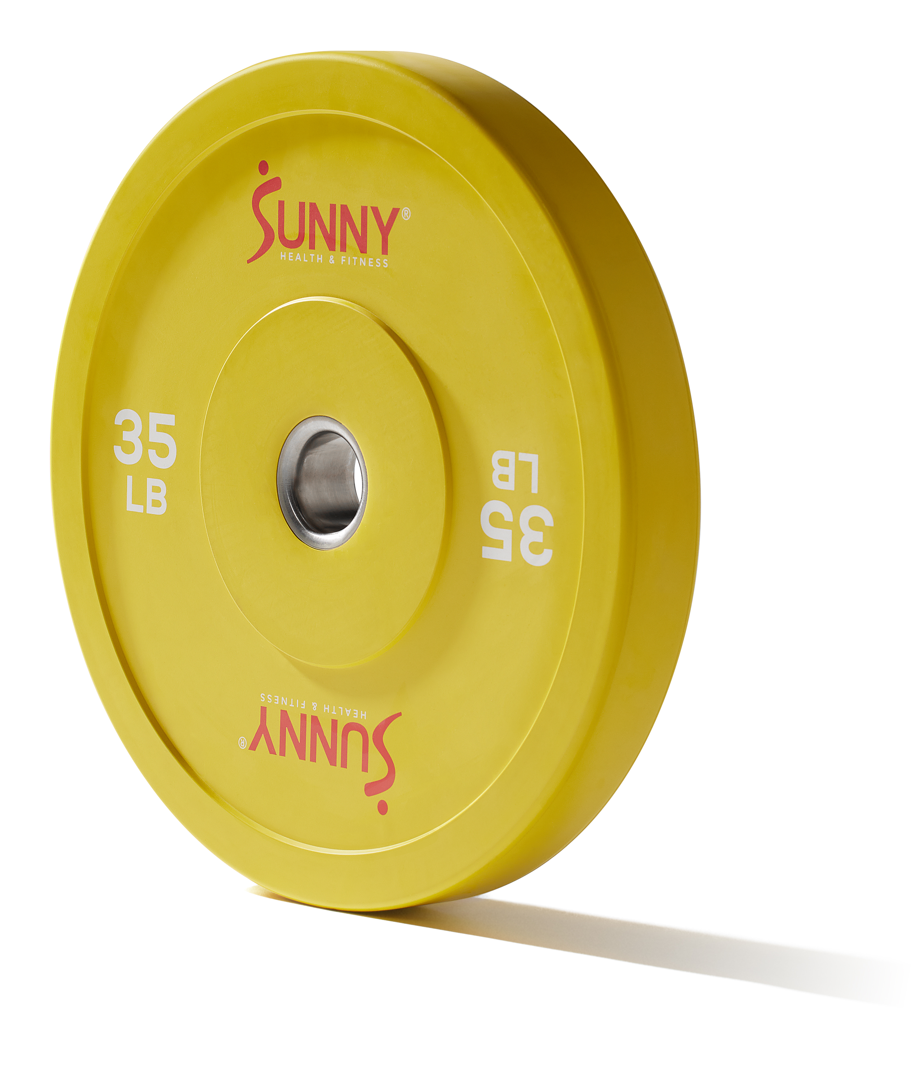 Disco de peso olímpico de goma 35 LB Sunny Health & Fitness