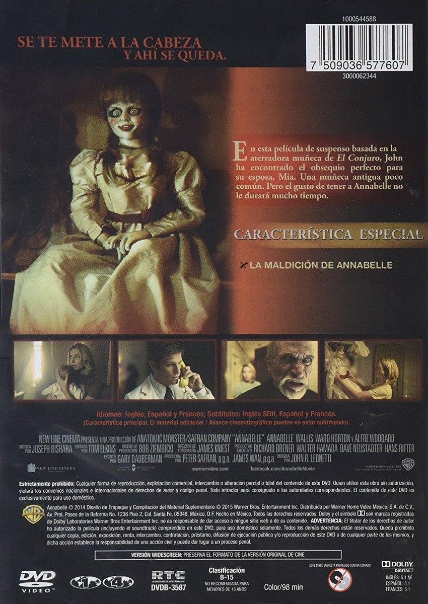 Annabelle Pelicula Dvd