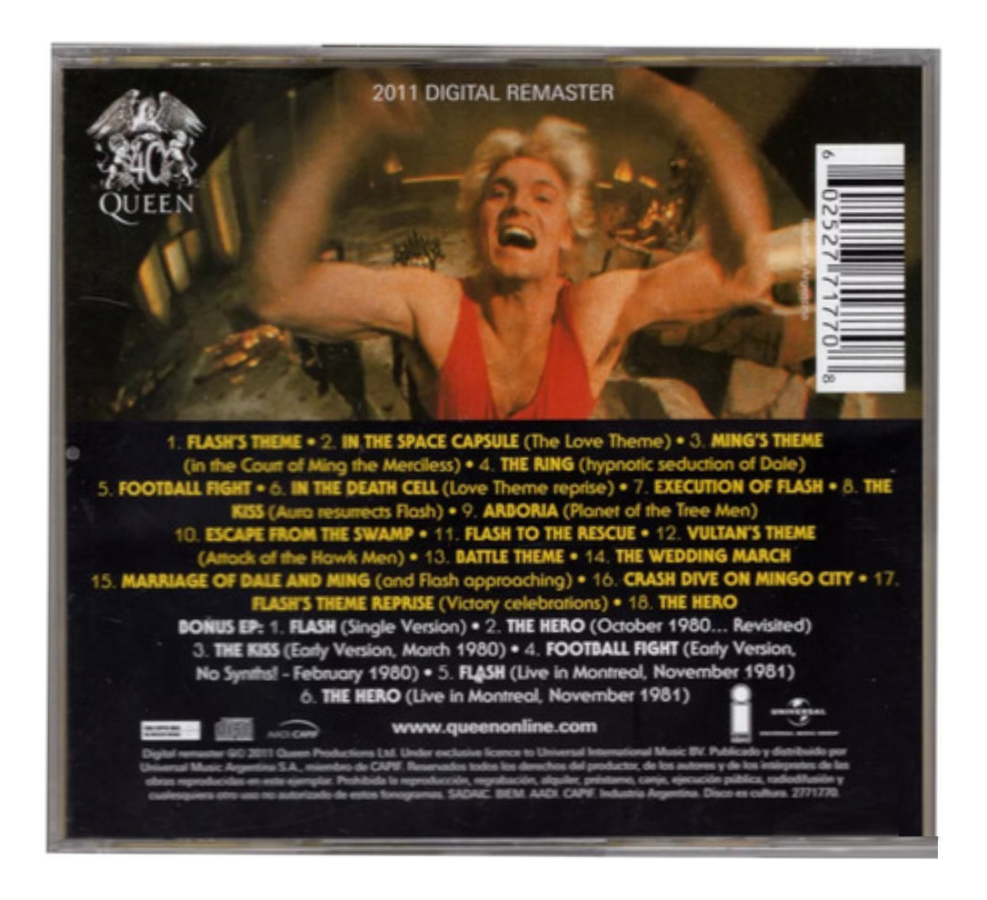 Flash Gordon Soundtrack + Ep - Queen - 2 Discos Cd - Nuevo