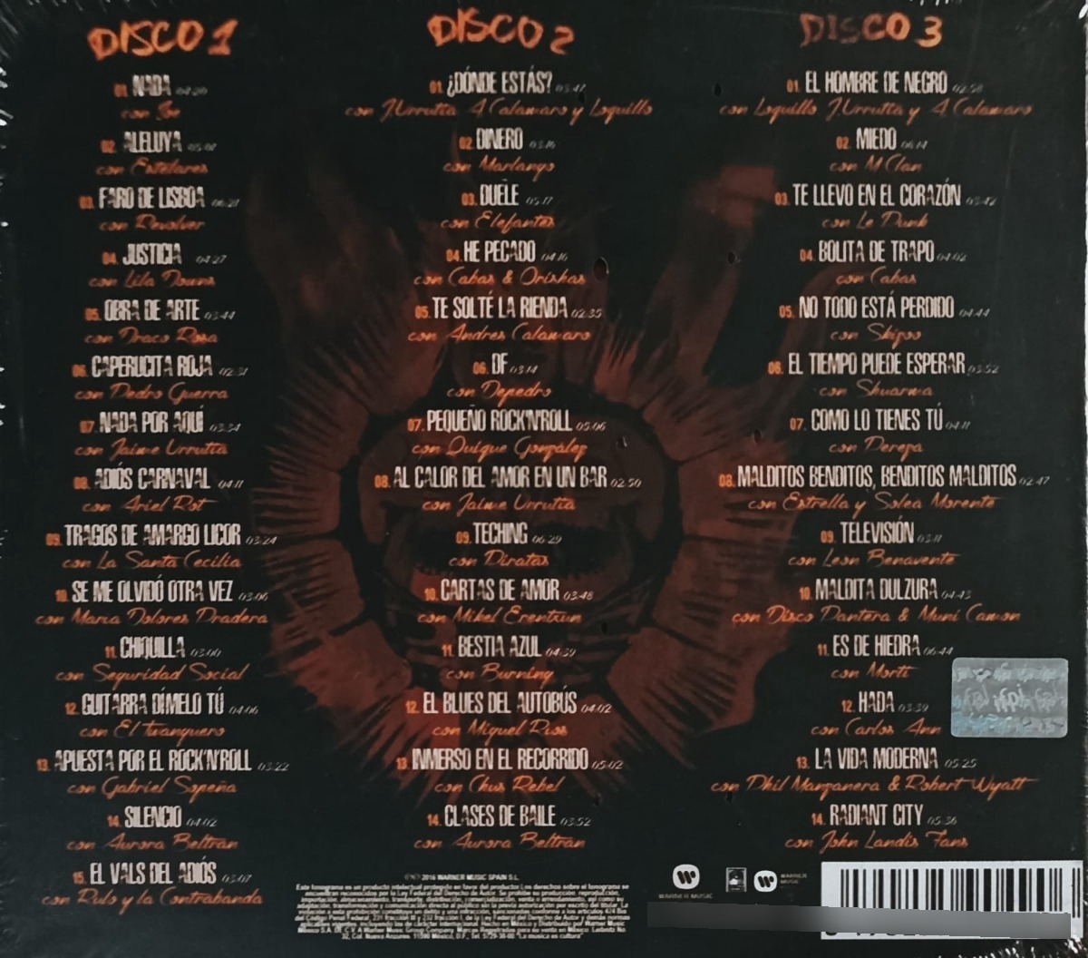 Enrique Bunbury Archivos Volumen 2 Box 3 Discos Cd.