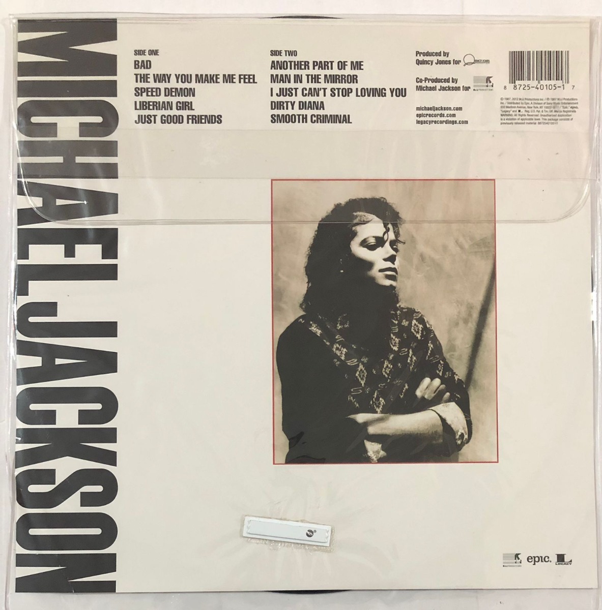 Michael Jackson Bad 25 Anniversary Disco Acetato Lp Vinyl