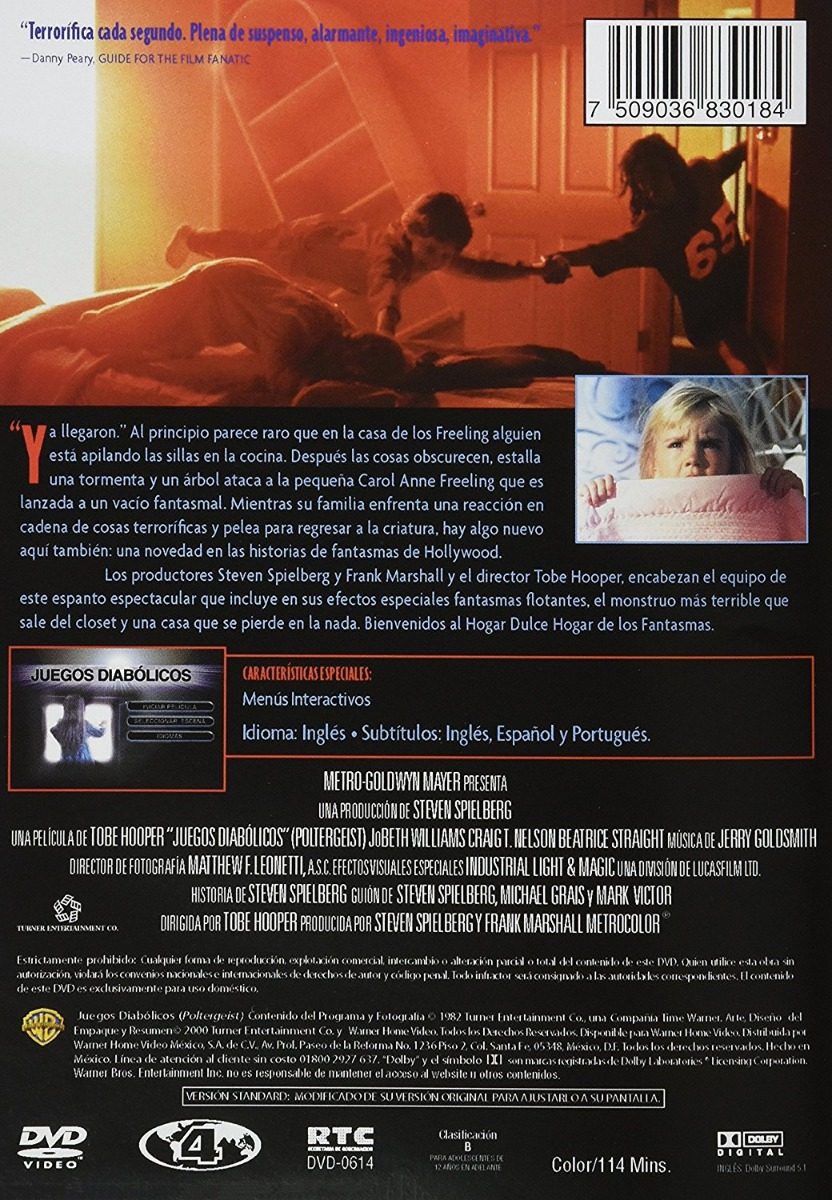 Poltergeist Juegos Diabolicos 1982 Pelicula Original Dvd