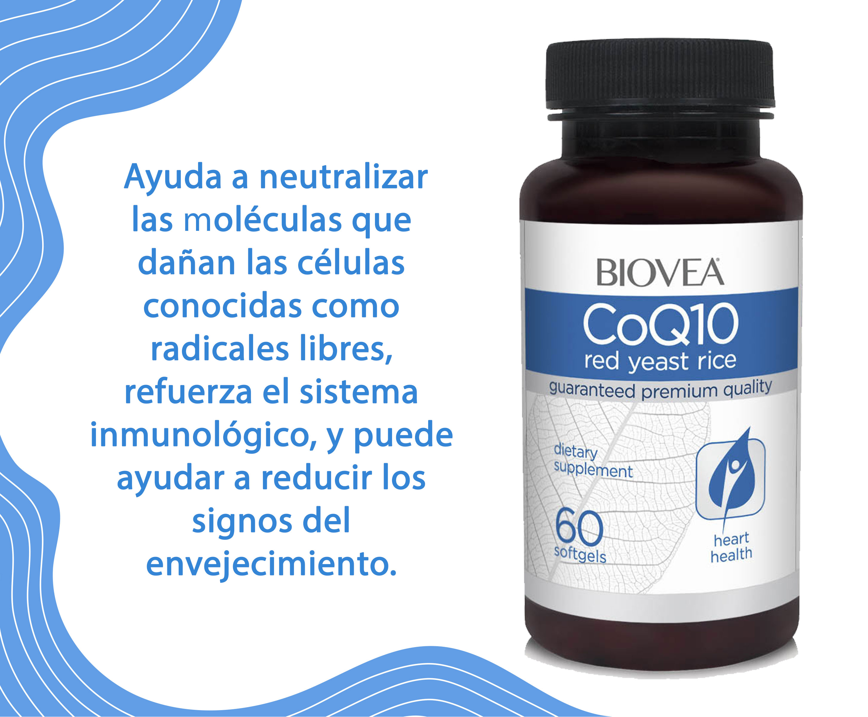 Biovea Coenzima q10 (coq10) 100mg 60 cápsulas vegetarianas